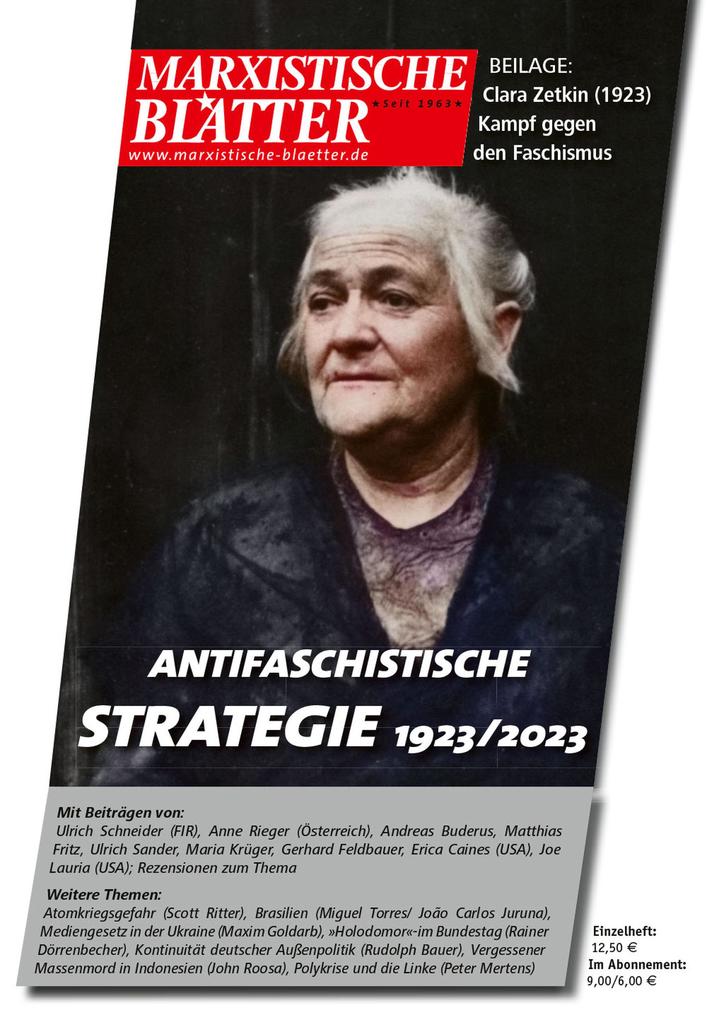 Produktbild: Antifaschistische Strategie 1923/2023
