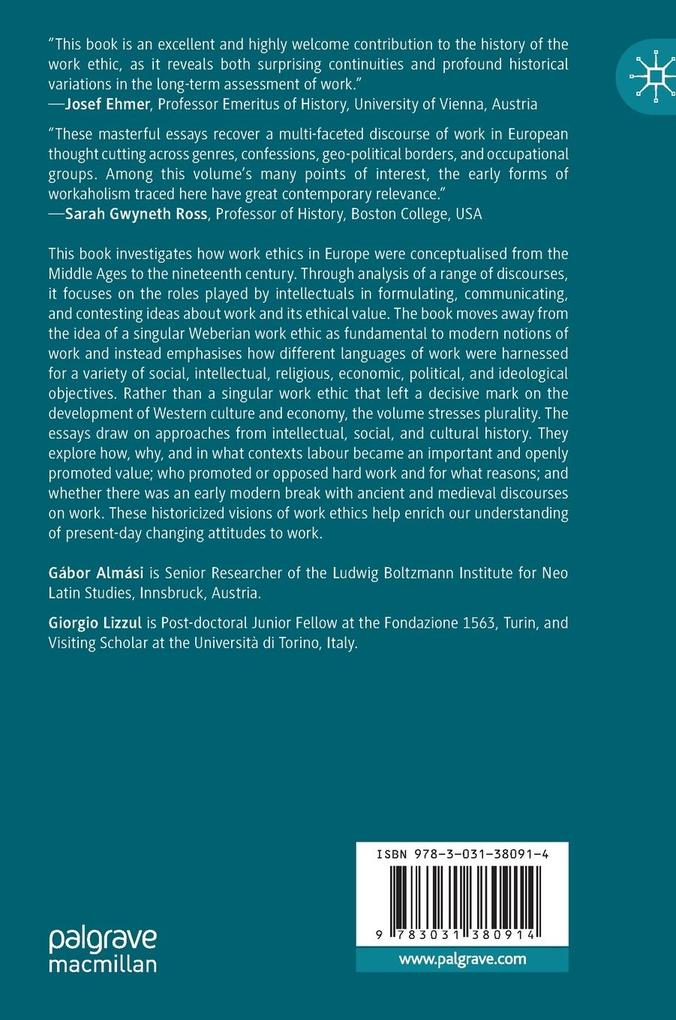 Weitere Ansicht: Rethinking the Work Ethic in Premodern Europe