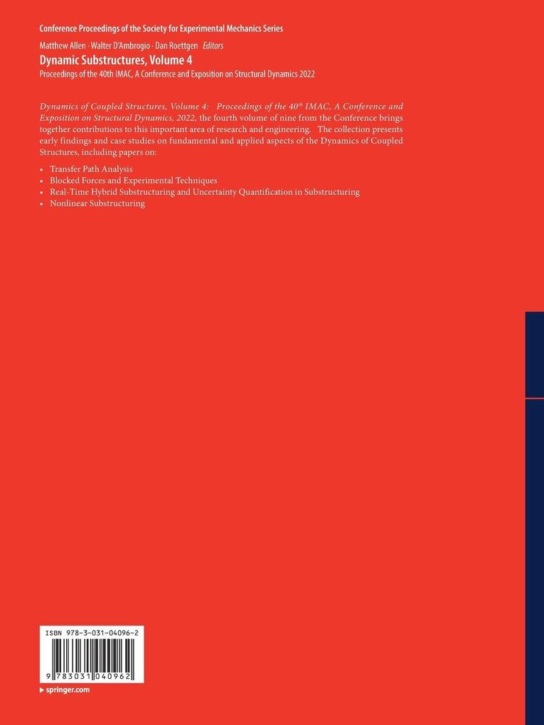 Weitere Ansicht: Dynamic Substructures, Volume 4