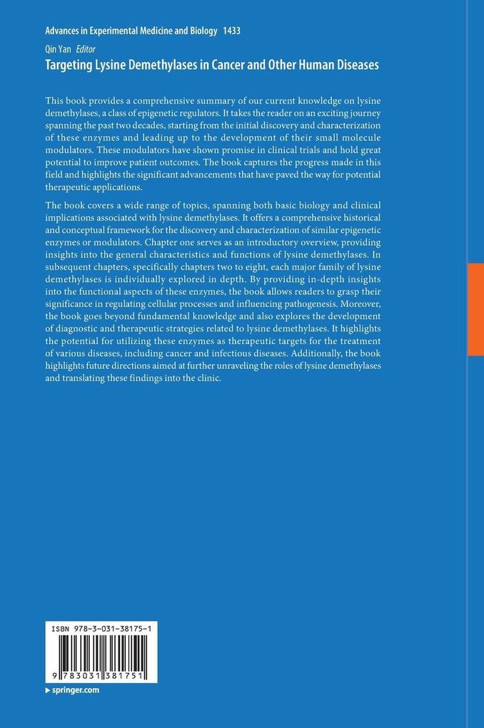 Weitere Ansicht: Targeting Lysine Demethylases in Cancer and Other Human Diseases