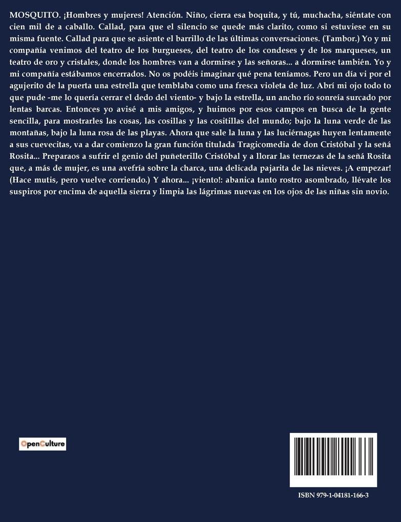 Weitere Ansicht: LOS TÍTERES DE CACHIPORRA | Federico García Lorca