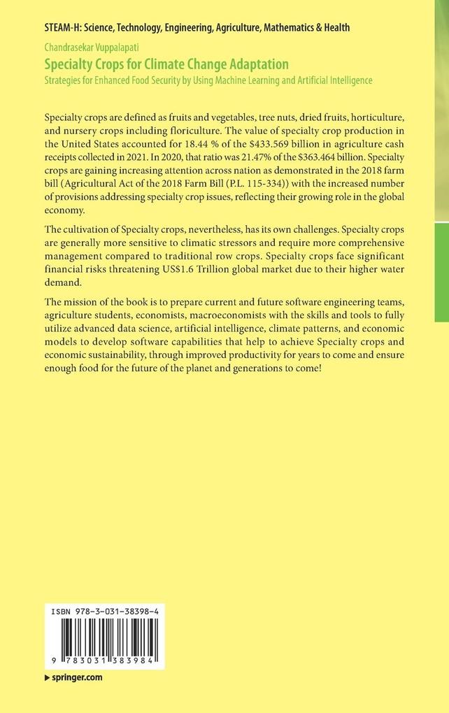 Weitere Ansicht: Specialty Crops for Climate Change Adaptation | Chandrasekar Vuppalapati