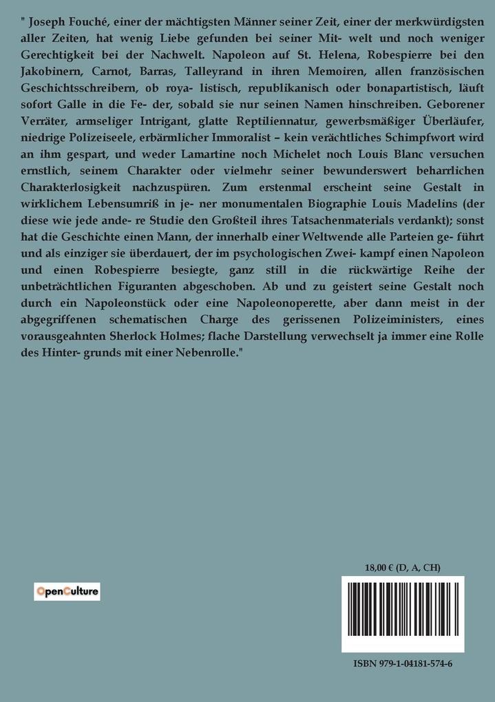 Weitere Ansicht: Joseph Fouché | Stefan Zweig