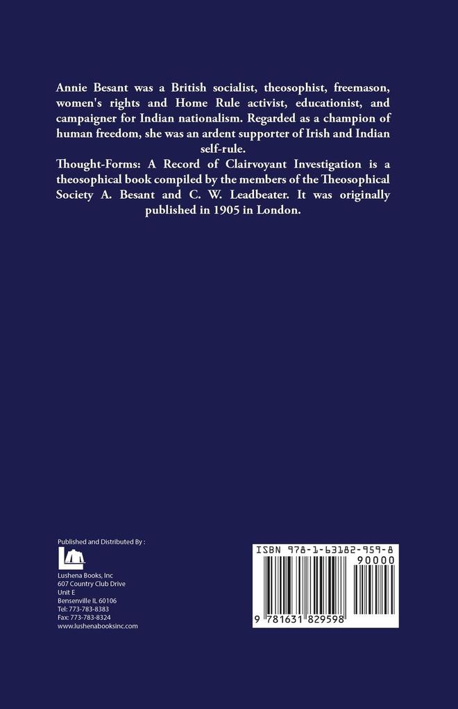 Weitere Ansicht: Thought-Forms | Annie Besant