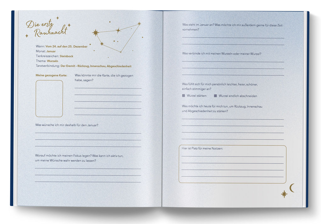 Weitere Ansicht: Tarot Journal für Rauhnächte und Jahreswende | Verena Klindert