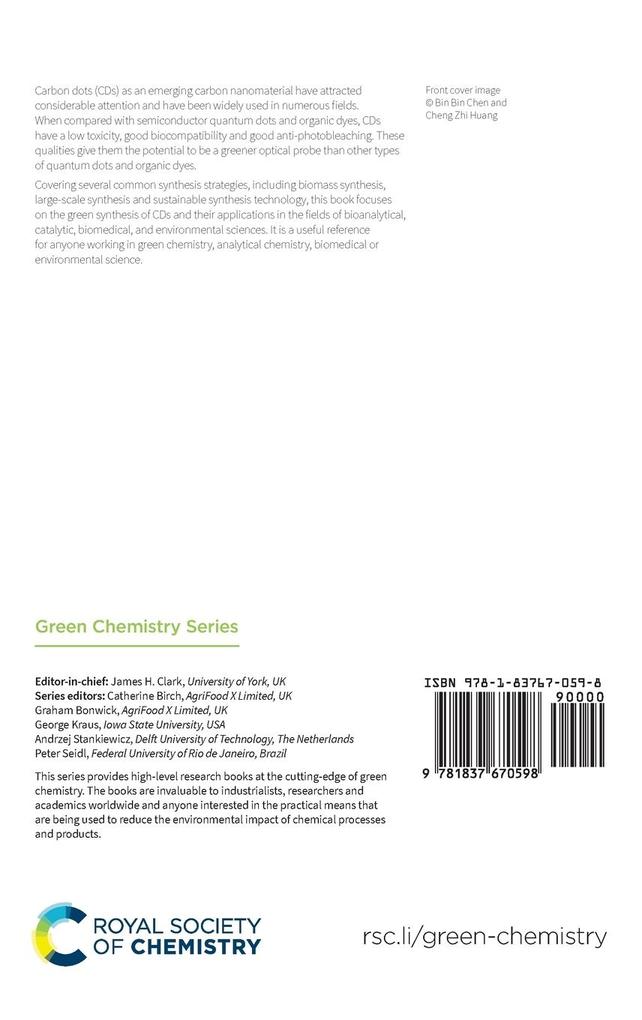 Weitere Ansicht: Green Development of Photoluminescent Carbon Dots