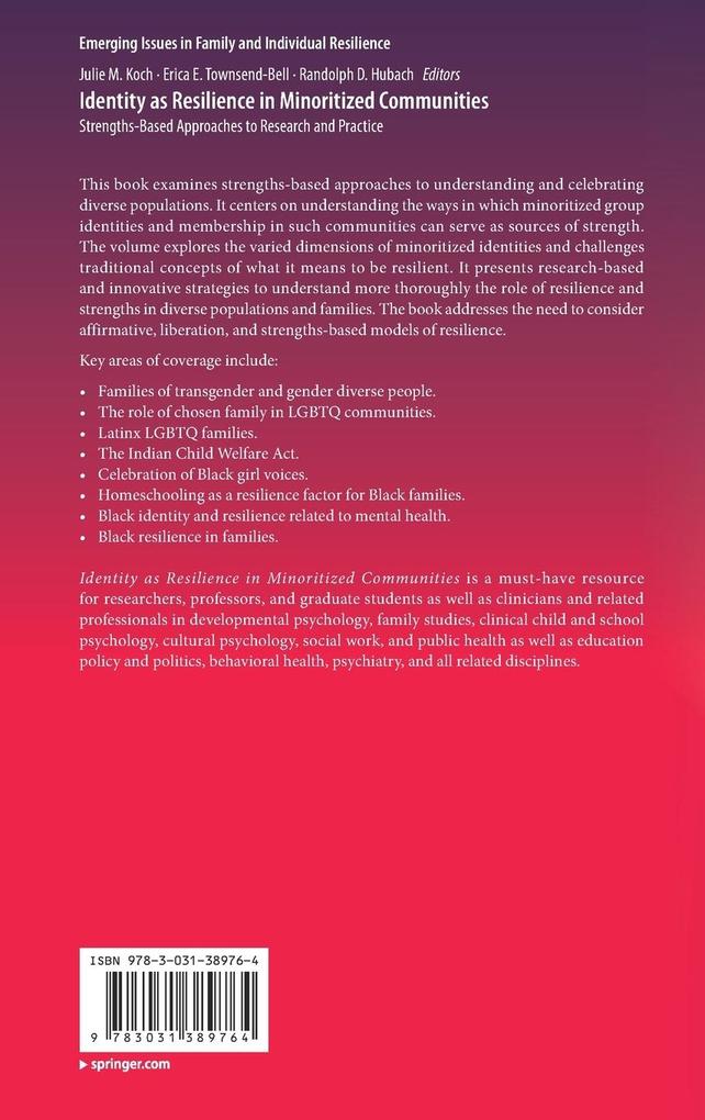 Weitere Ansicht: Identity as Resilience in Minoritized Communities