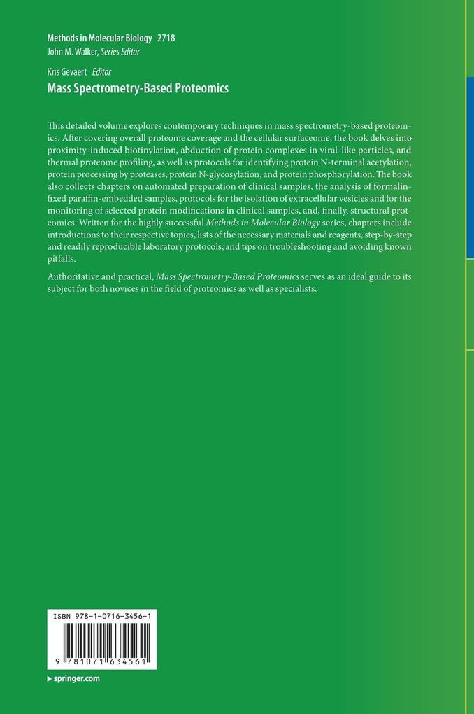 Weitere Ansicht: Mass Spectrometry-Based Proteomics