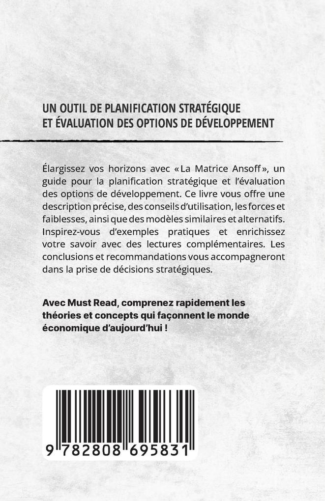 Weitere Ansicht: La Matrice Ansoff | Peter Lanore
