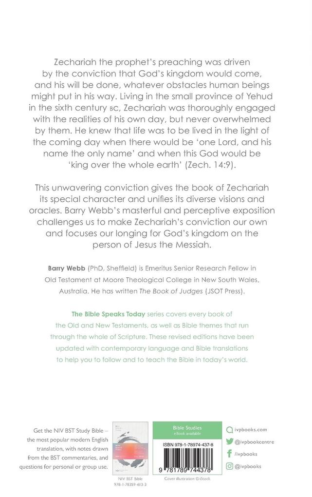 Weitere Ansicht: The Message of Zechariah | Barry Webb