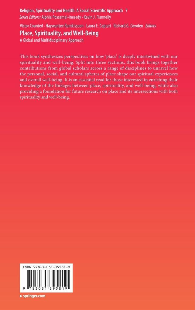 Weitere Ansicht: Place, Spirituality, and Well-Being