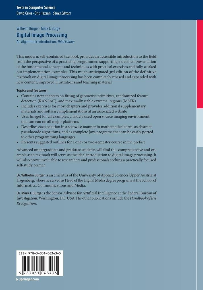 Weitere Ansicht: Digital Image Processing | Wilhelm Burger, Mark J. Burge