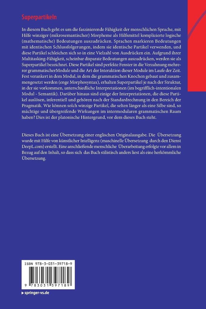 Weitere Ansicht: Superpartikeln | Moreno Mitrovi