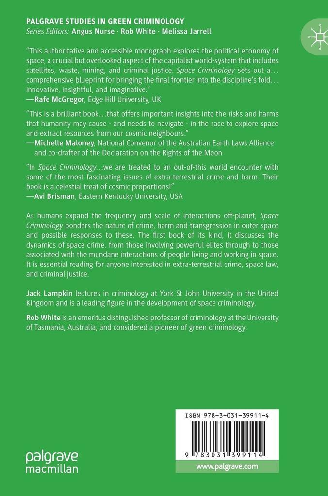 Weitere Ansicht: Space Criminology | Jack Lampkin, Rob White
