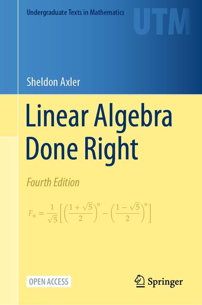 Produktbild: Linear Algebra Done Right | Sheldon Axler