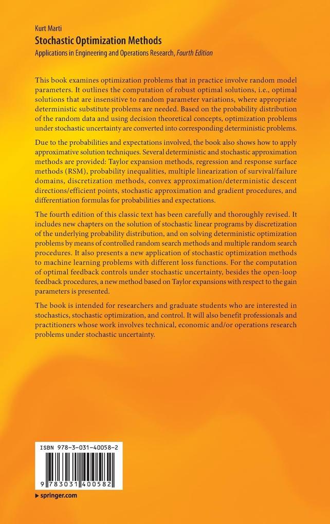 Weitere Ansicht: Stochastic Optimization Methods | Kurt Marti