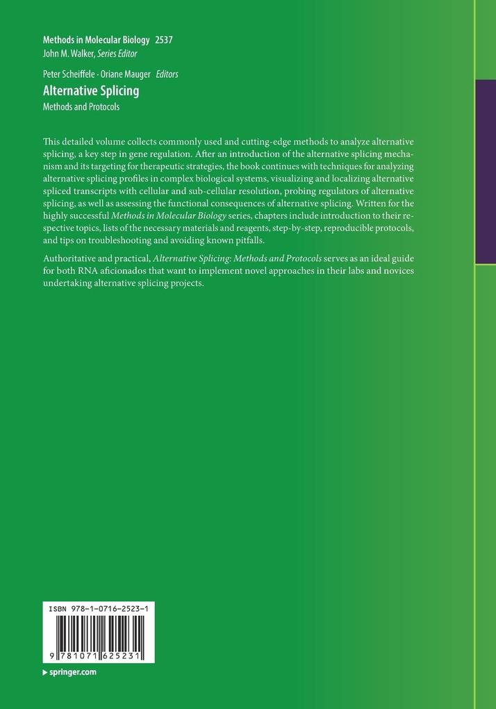 Weitere Ansicht: Alternative Splicing