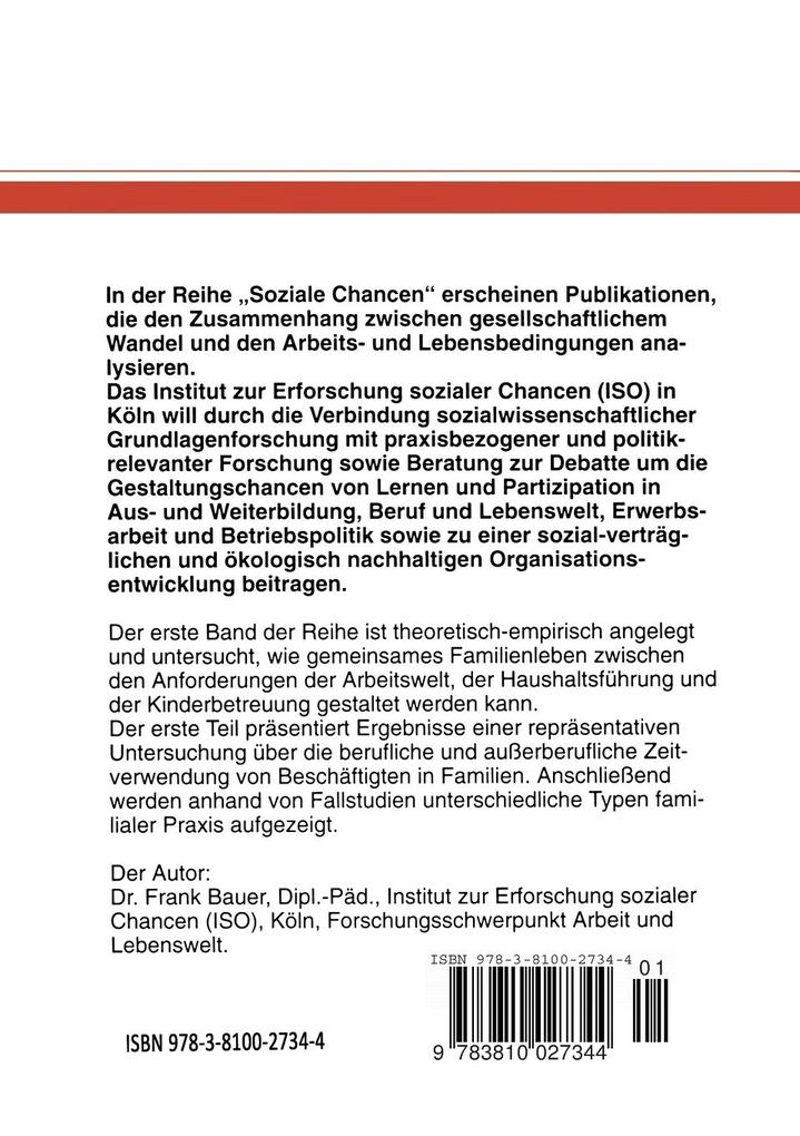 Weitere Ansicht: Zeitbewirtschaftung in Familien | Frank Bauer