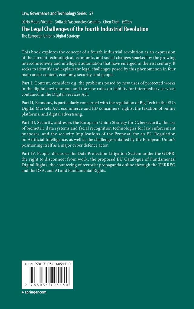 Weitere Ansicht: The Legal Challenges of the Fourth Industrial Revolution
