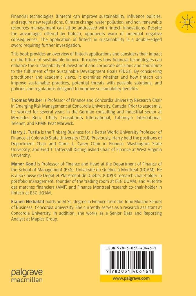 Weitere Ansicht: Fintech and Sustainability