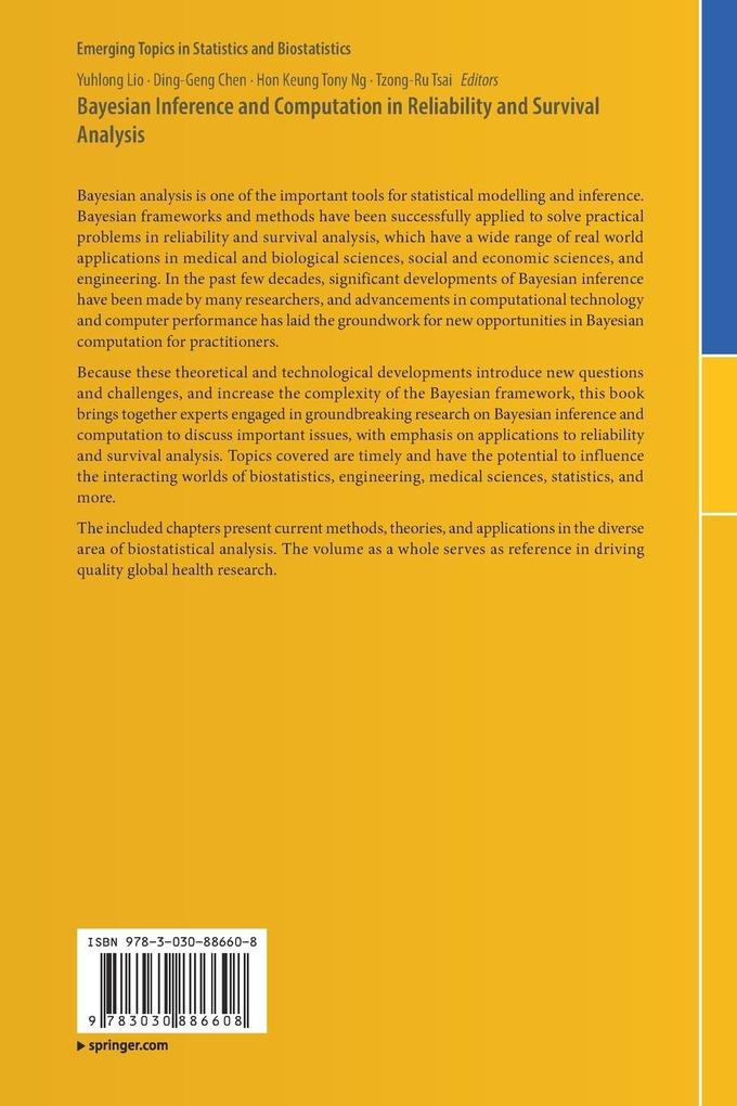 Weitere Ansicht: Bayesian Inference and Computation in Reliability and Survival Analysis