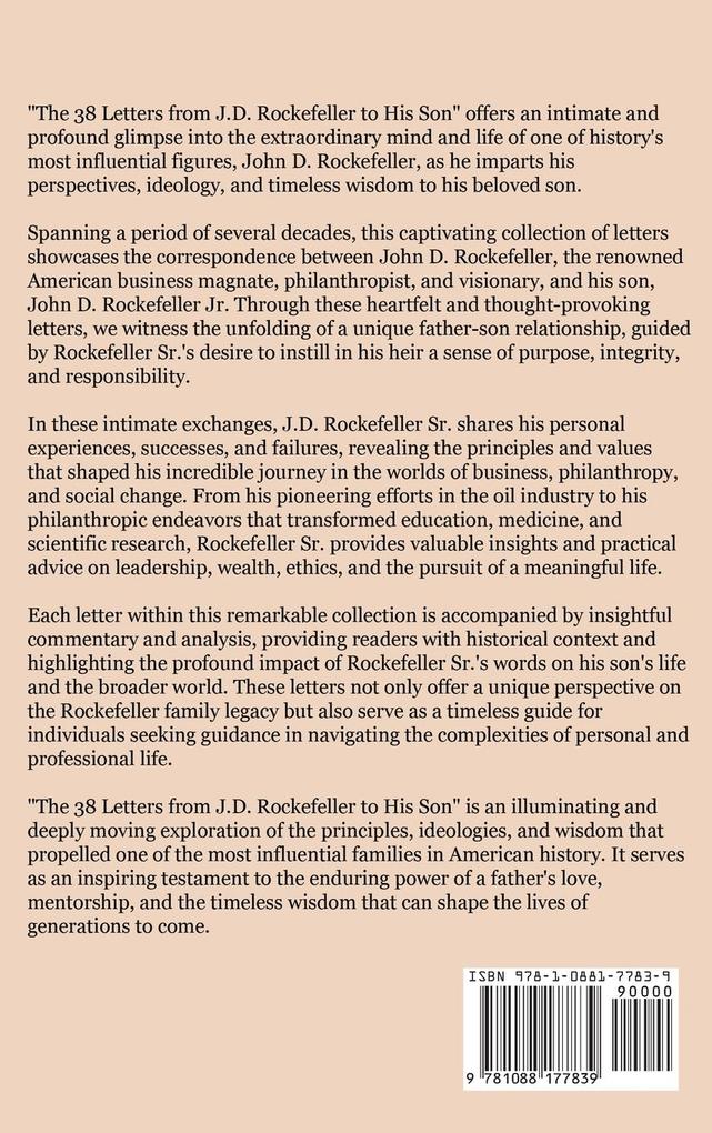 Weitere Ansicht: The 38 Letters from J.D. Rockefeller to his son | J. D. Rockefeller
