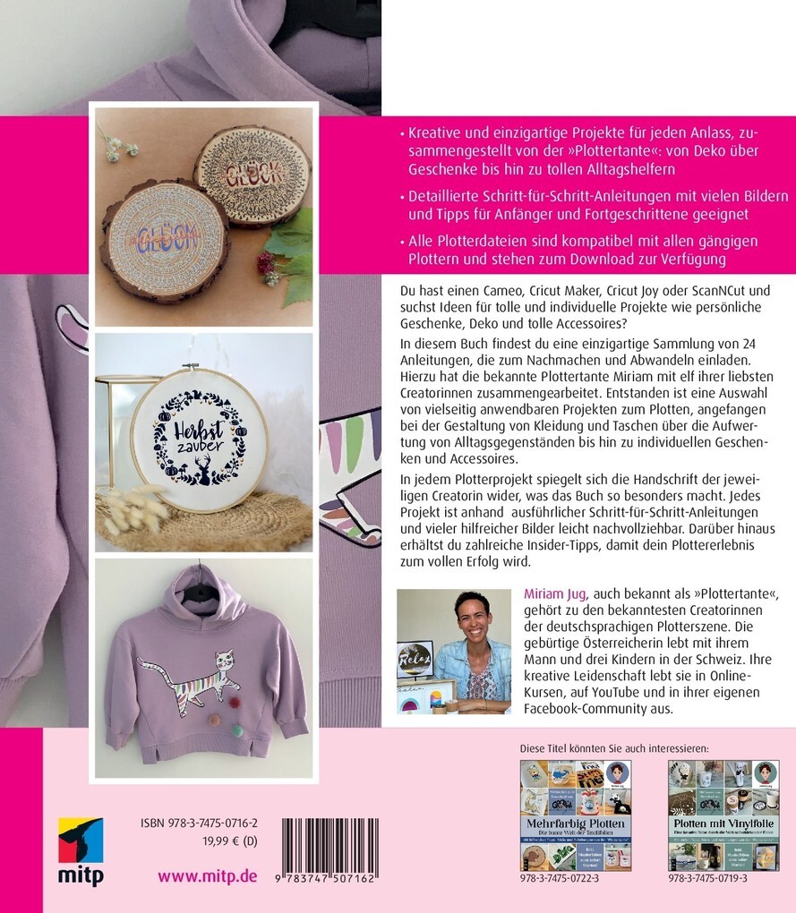 Weitere Ansicht: Plottertante & Friends: 24 Ideen zum Plotten | Miriam Jug