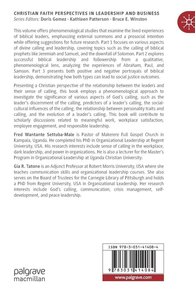 Weitere Ansicht: Leadership and Calling Through the Prism of Scripture