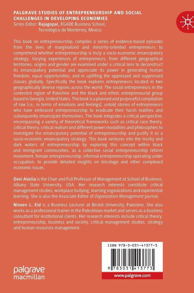 Weitere Ansicht: Justifying Entrepreneurship | Devi Akella, Niveen L. Eid