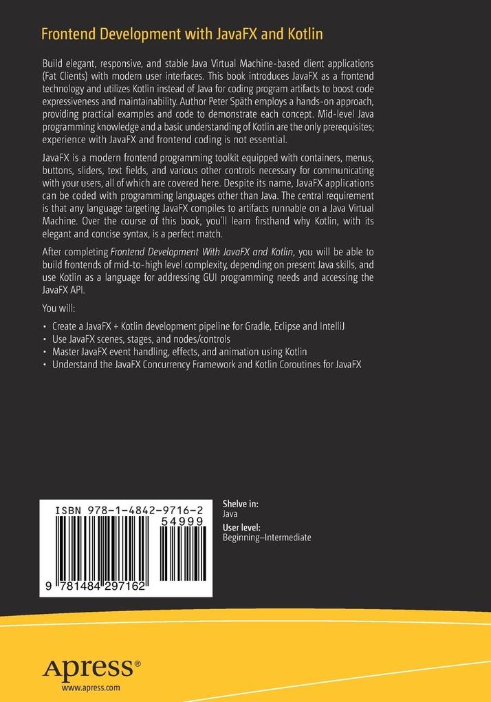 Weitere Ansicht: Frontend Development with JavaFX and Kotlin | Peter Späth