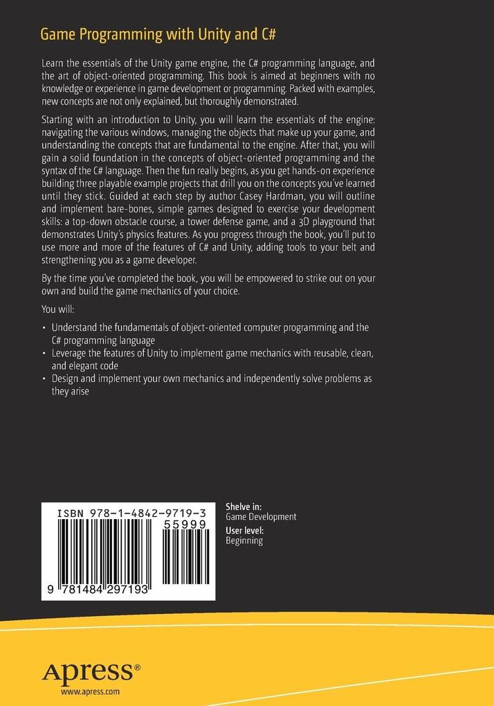 Weitere Ansicht: Game Programming with Unity and C | Casey Hardman