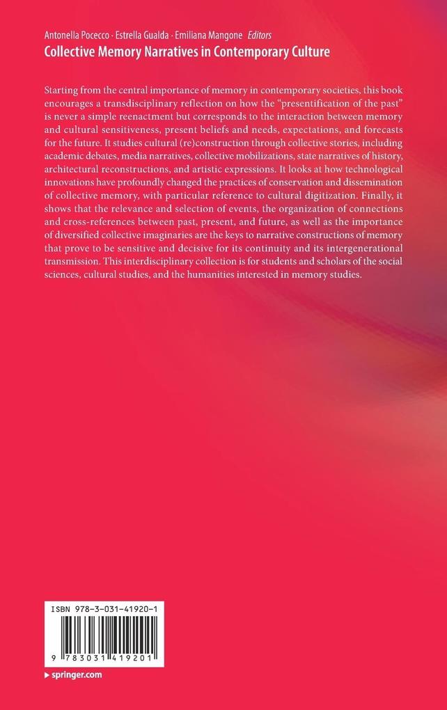 Weitere Ansicht: Collective Memory Narratives in Contemporary Culture