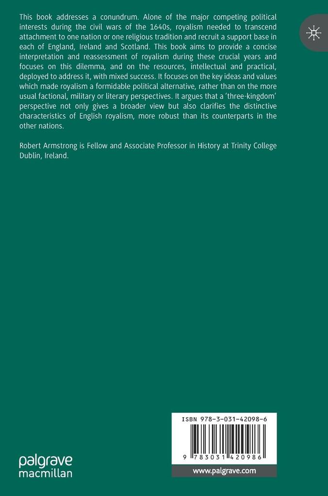 Weitere Ansicht: Royalism and the Three Stuart Kingdoms | Robert Armstrong