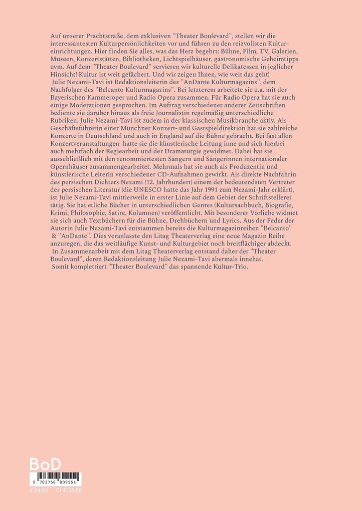Weitere Ansicht: Theater Boulevard 9 | Julie Nezami-Tavi