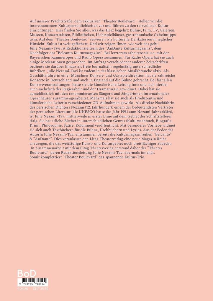 Weitere Ansicht: Theater Boulevard 8 | Julie Nezami-Tavi