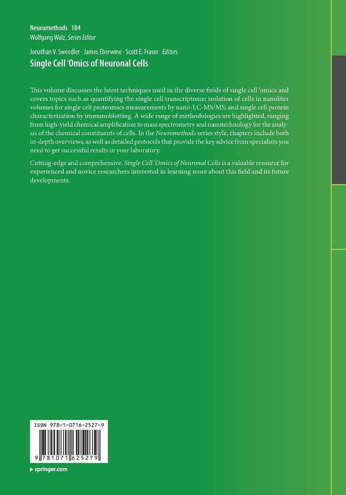 Weitere Ansicht: Single Cell 'Omics of Neuronal Cells