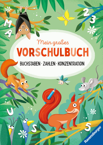 Produktbild: Mein großes Vorschulbuch: Buchstaben Zahlen Konzentration | Kirstin Jebautzke