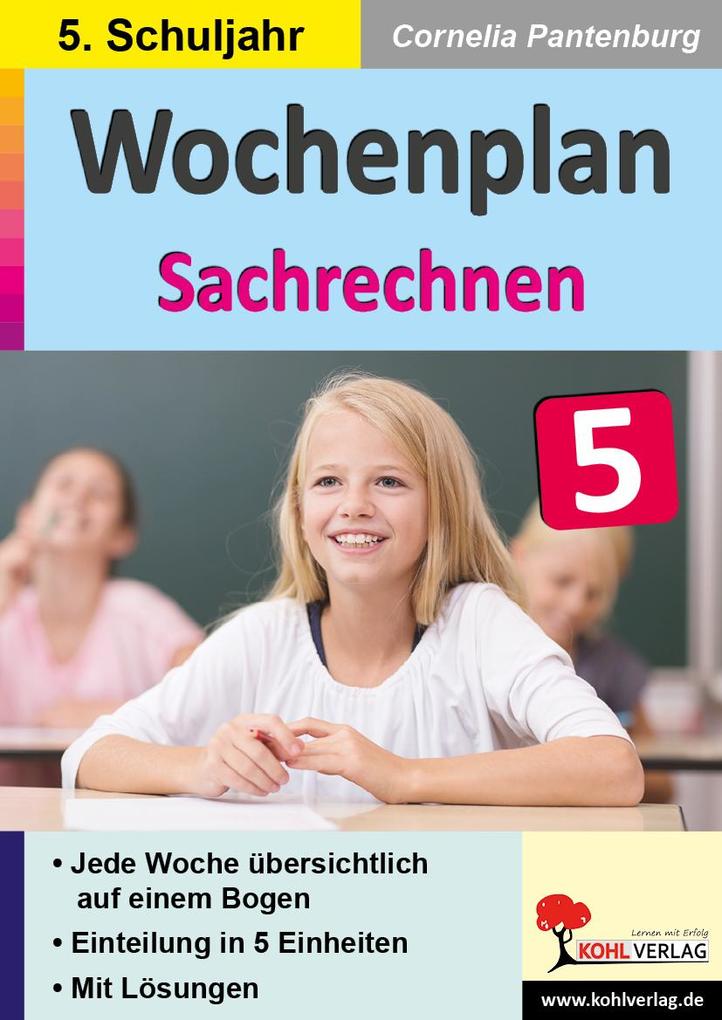 Produktbild: Wochenplan Sachrechnen / Klasse 5 | Cornelia Pantenburg