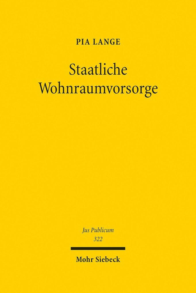 Produktbild: Staatliche Wohnraumvorsorge | Pia Lange