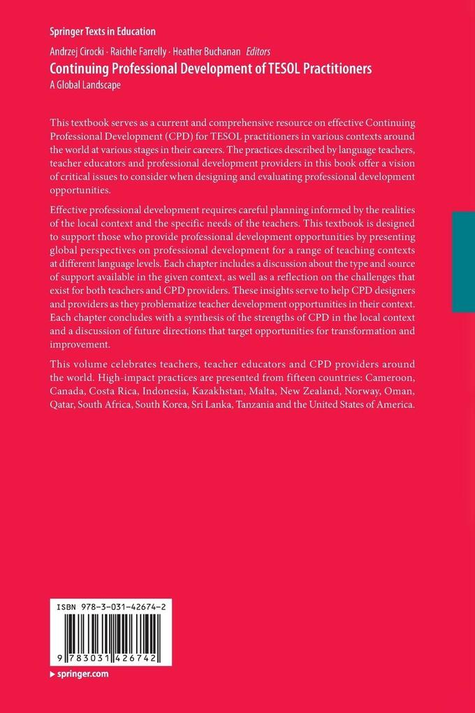 Weitere Ansicht: Continuing Professional Development of TESOL Practitioners