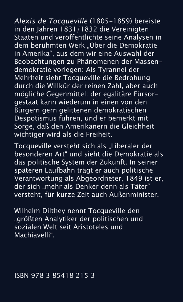 Weitere Ansicht: Die Tyrannei der Mehrheit | Alexis de Tocqueville