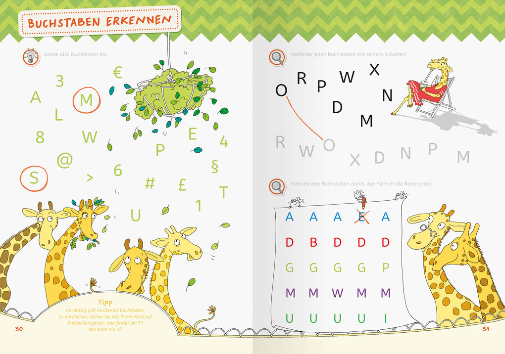 Weitere Ansicht: Mein großes Vorschulbuch: Buchstaben Zahlen Konzentration | Kirstin Jebautzke
