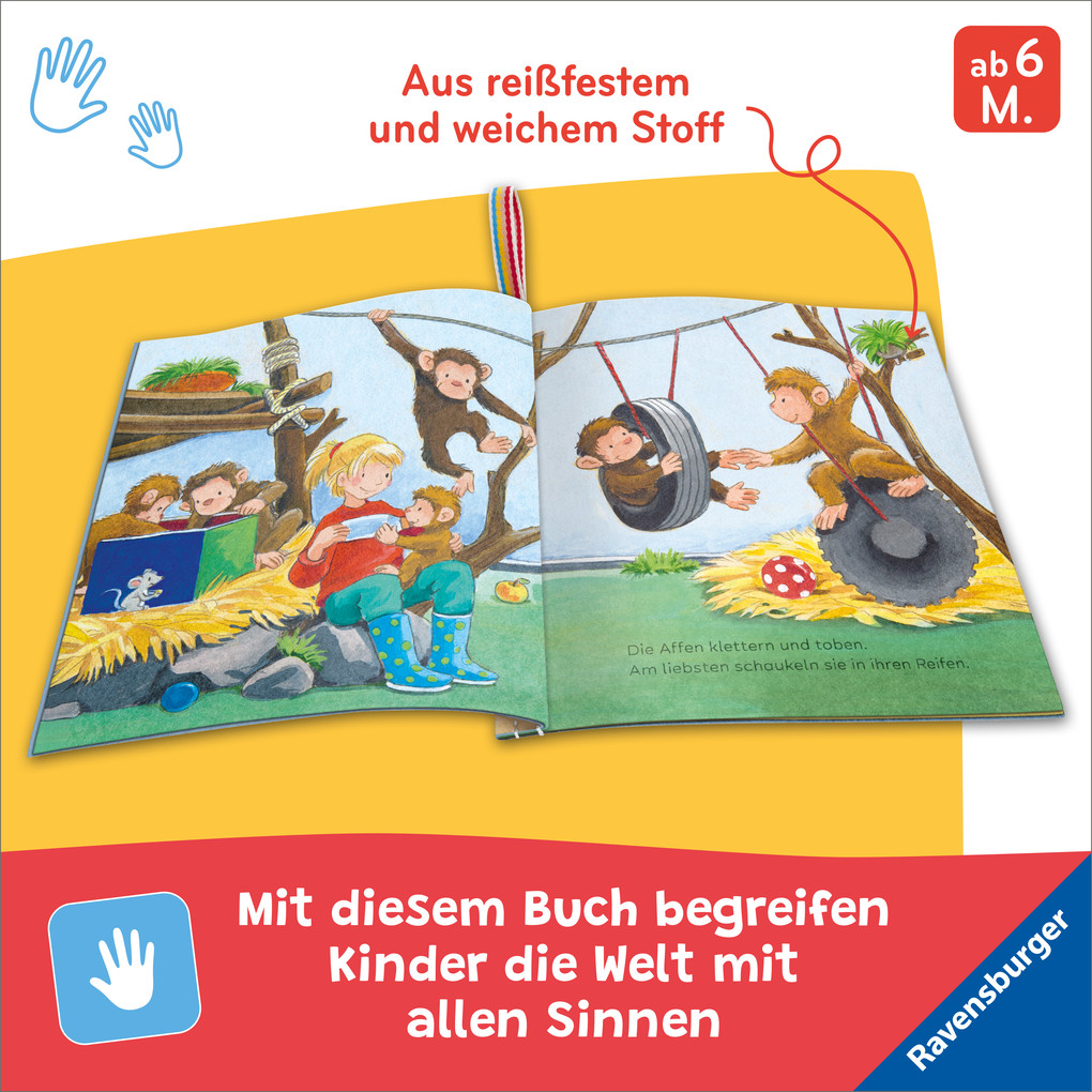 Weitere Ansicht: Mein Knuddel-Knautsch-Buch - Besuch im Zoo | Friederike Kunze