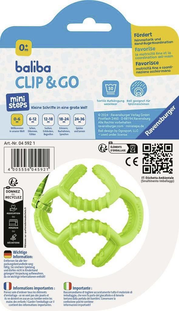 Weitere Ansicht: ministeps baliba Clip & Go grün - ab 0 Monate