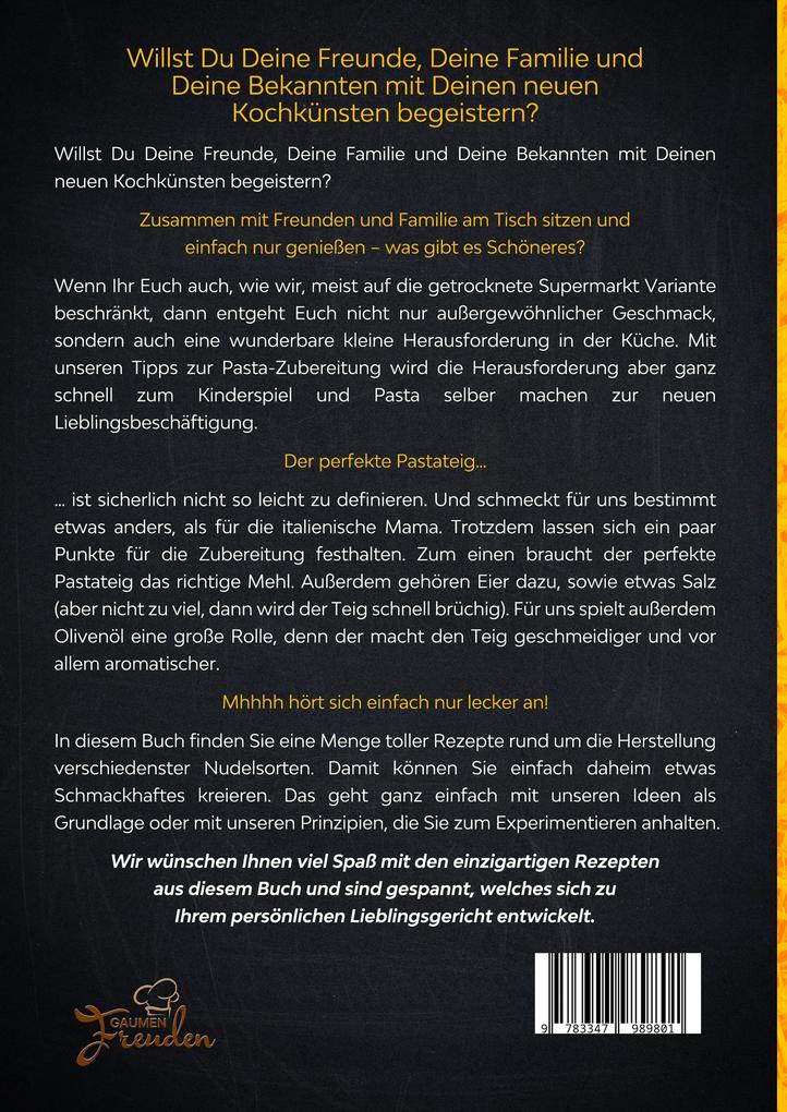 Weitere Ansicht: Das große Nudelbuch - 333 Nudelrezepte für Nudelmaschine und mehr | Gaumen Freuden