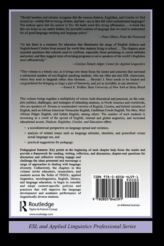Weitere Ansicht: Dialects, Englishes, Creoles, and Education