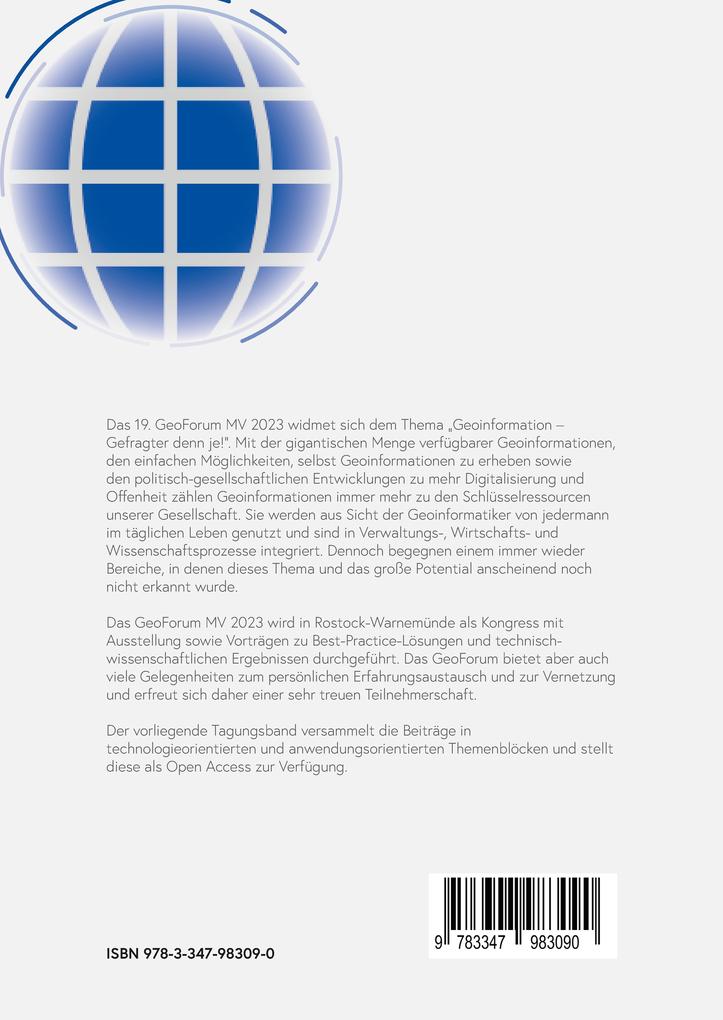 Weitere Ansicht: GeoForum MV 2023 | Ralf Bill, Marco L. Zehner