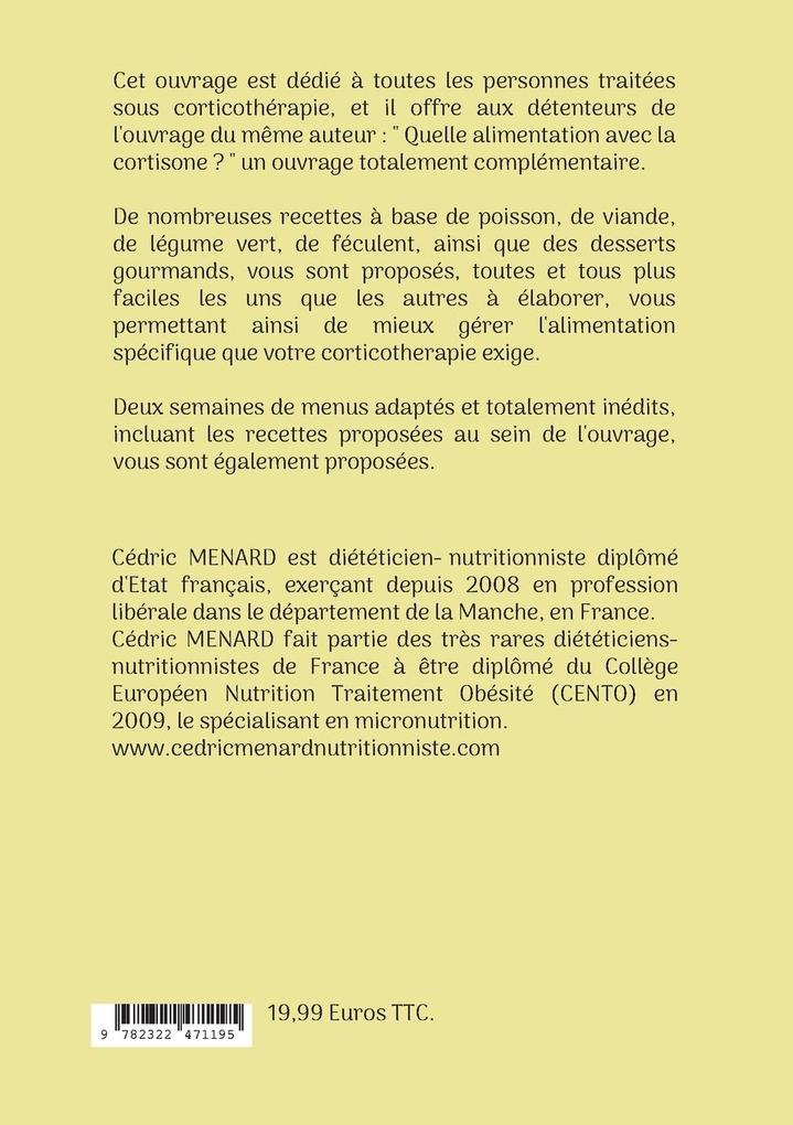 Weitere Ansicht: Mes recettes faciles pour la cortisone. | Cédric Menard