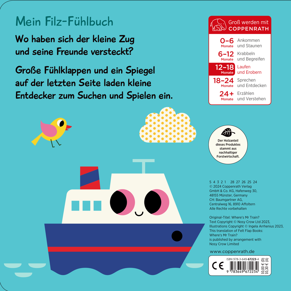 Weitere Ansicht: Mein Filz-Fühlbuch: Kuckuck, kleiner Zug!
