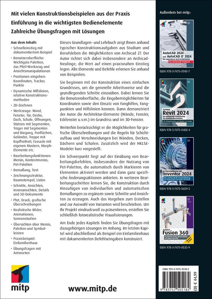 Weitere Ansicht: Archicad 27 | Detlef Ridder